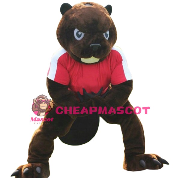 Fierce Beaver Mascot Costume