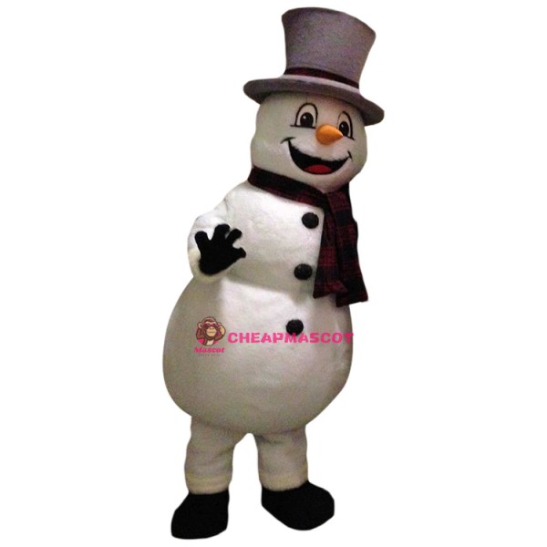 Affordable Friendly Snowman Mascot Costume
