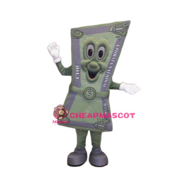 Happy Dollar Bill Mascot Costume
