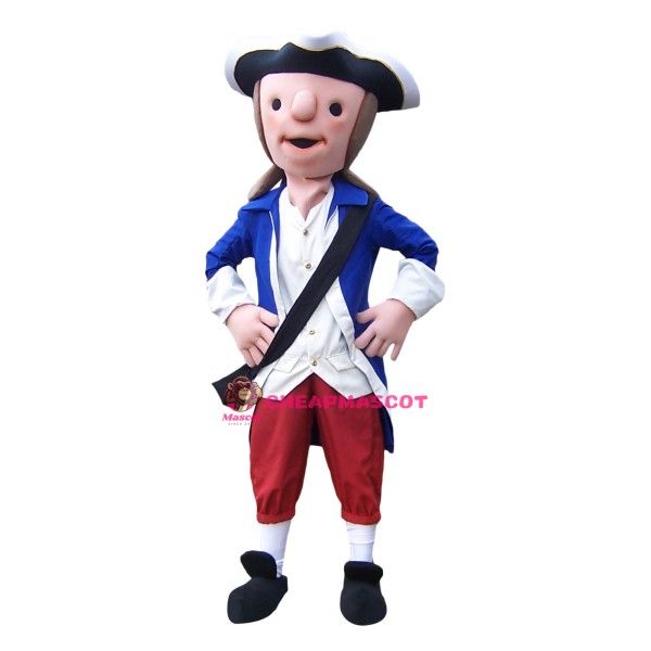 Cute Patriot Mascot Costume