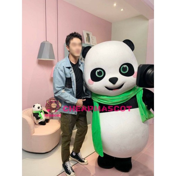 Superb Happy Panda Mascot Costume
