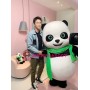 Superb Happy Panda Mascot Costume
