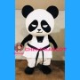 Judo Panda Mascot Costume
