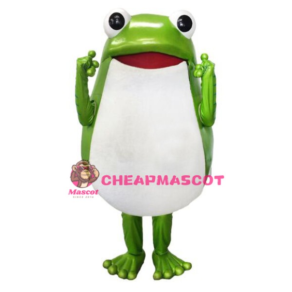 Funny Green Frog Mascot Costume
