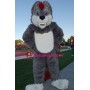 Superb Sport Grey Wolf Mascot Costume