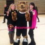 College Friendly Wolf Mascot Costume