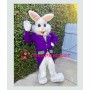 Purple Suit Easter Bunny Mascot Costume