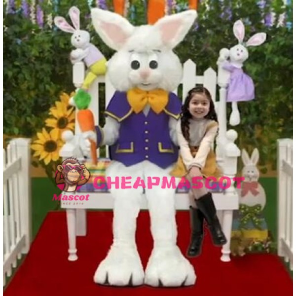 Super Cute Easter Bunny Mascot Costume