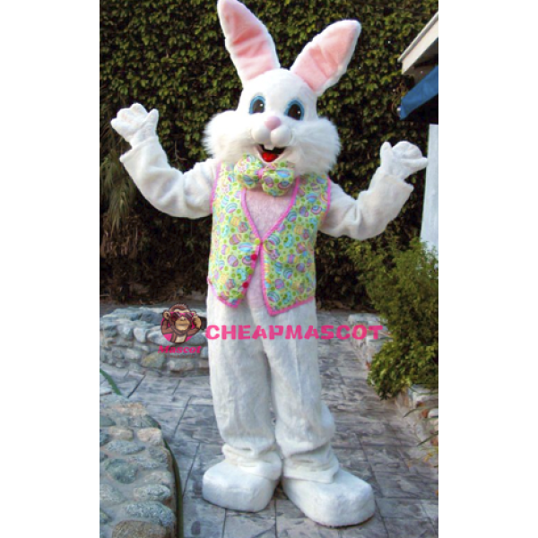 Happy Lightweight Easter Bunny Mascot Costume