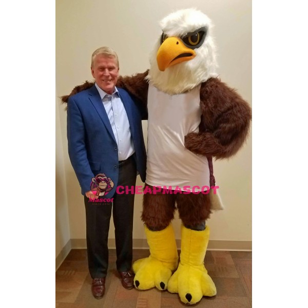 Friendly Sport Eagle Mascot Costume