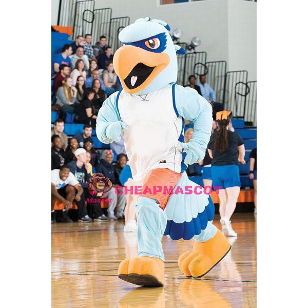 Blue Sport Eagle Mascot Costume