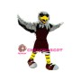 Grey Sport Eagle Mascot Costume