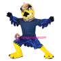 Grey & Blue Fierce Eagle Mascot Costume