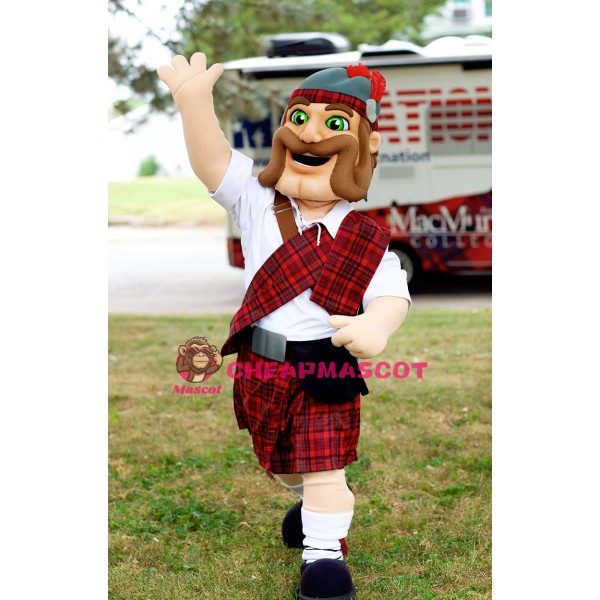 Friendly Highlander Mascot Costume