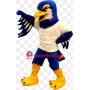 Blue & White Fierce Eagle Mascot Costume