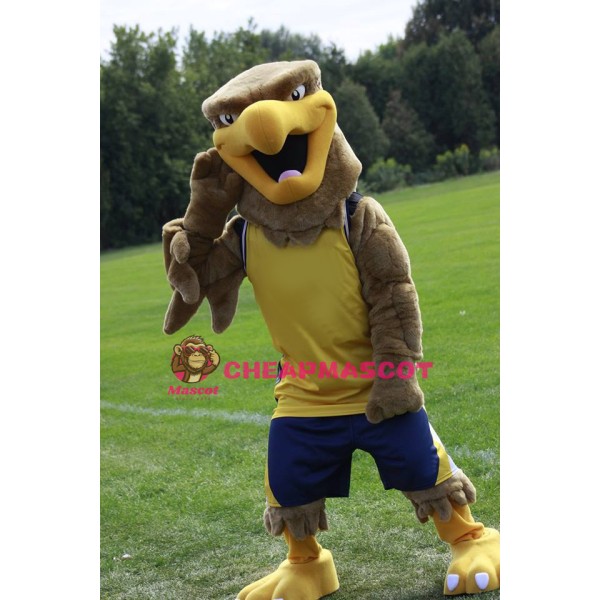 Brown College Hawk Mascot Costume