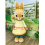 Super Cute Brown Rabbit Mascot Costume