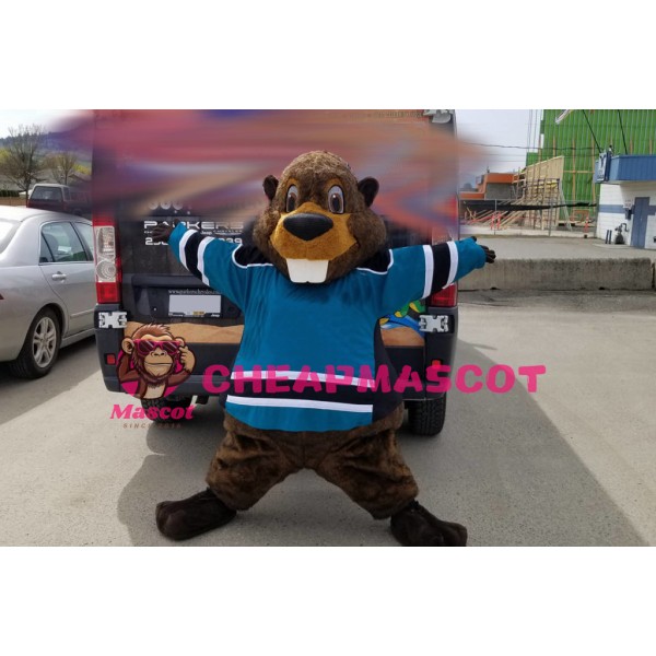 Happy Animal Beaver Mascot Costume