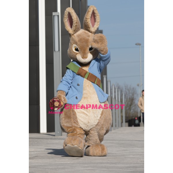 Superb Realistic Peter Rabbit Mascot Costume 