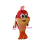 Cute Orange Fish Mascot Costume