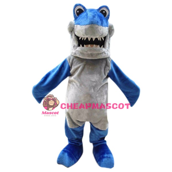 Superb Lightweight Blue Shark Mascot Costume