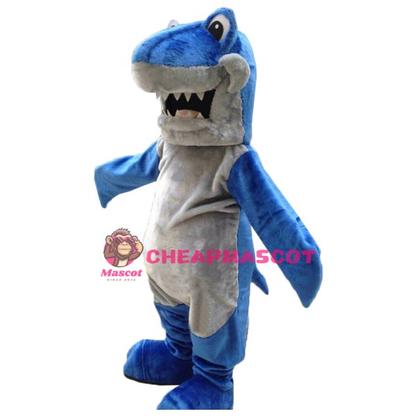 Superb Lightweight Blue Shark Mascot Costume