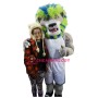 Green & Blue Hair Lion Mascot Costume
