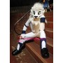 Sport White Lion Mascot Costume