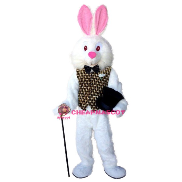 Red Eye Easter Bunny Mascot Costume