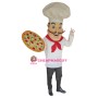Friendly Pizza Chef Mascot Costume