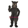 Superb Cute Black Dog Mascot Costume