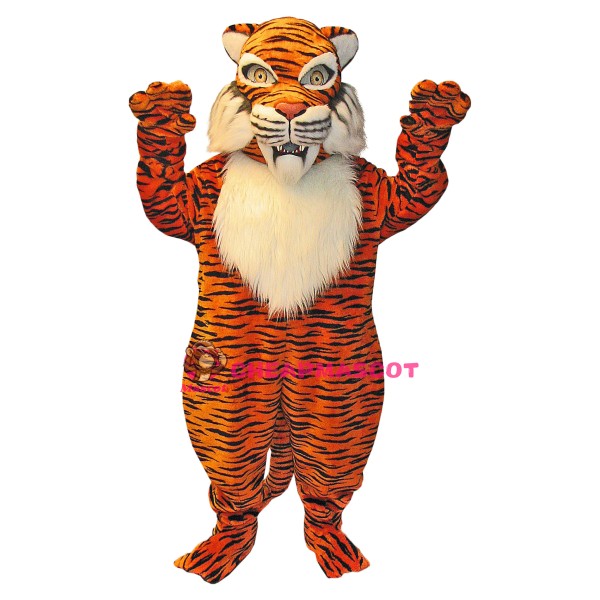 Super Power Tiger Mascot Costume