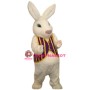 Superb White Easter Bunny Mascot Costume
