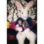 Scary Easter Bunny Mascot Costume