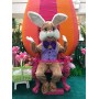 Friendly Lightweight Brown Bunny Mascot Costume