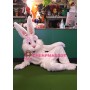 Superb Friendly White Rabbit Mascot Costume