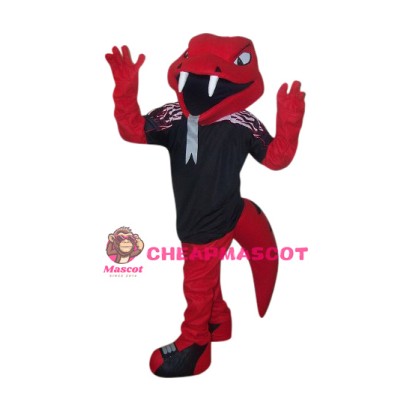 College Red Cobra Mascot Costume