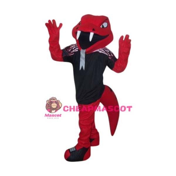 College Red Cobra Mascot Costume