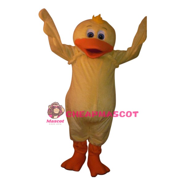 Happy Yellow Duck Mascot Costume
