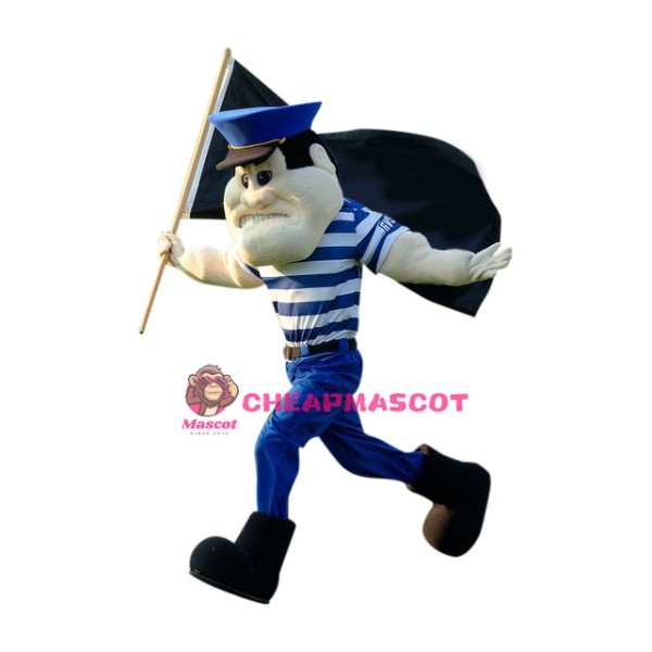 Power Navy Soldier Mascot Costume
