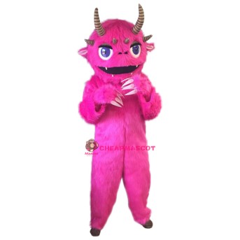 Pink Monster Mascot Costume