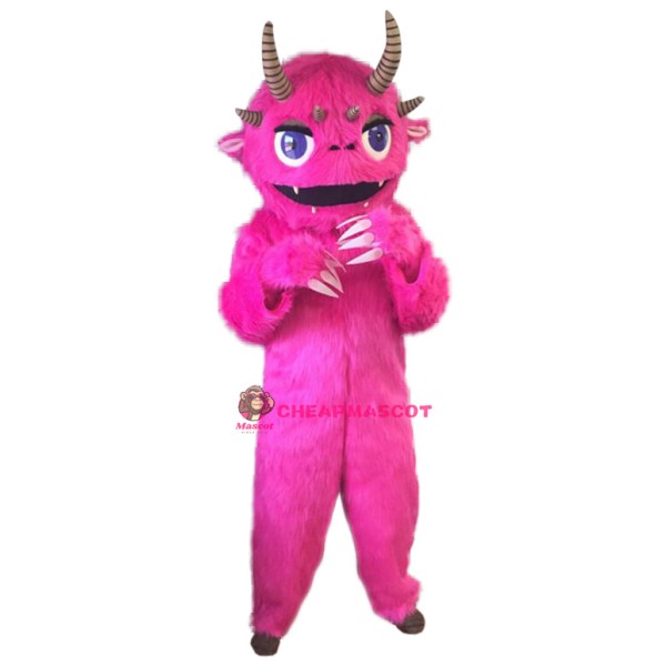 Pink Monster Mascot Costume