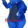 Superb Blue Hippo Mascot Costume