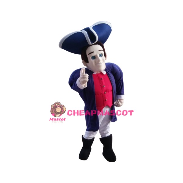 Superb Realistic Patriot Mascot Costume