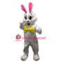Affordable Happy White Rabbit Mascot Costume