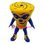 Yellow Power Tornado Mascot Costume