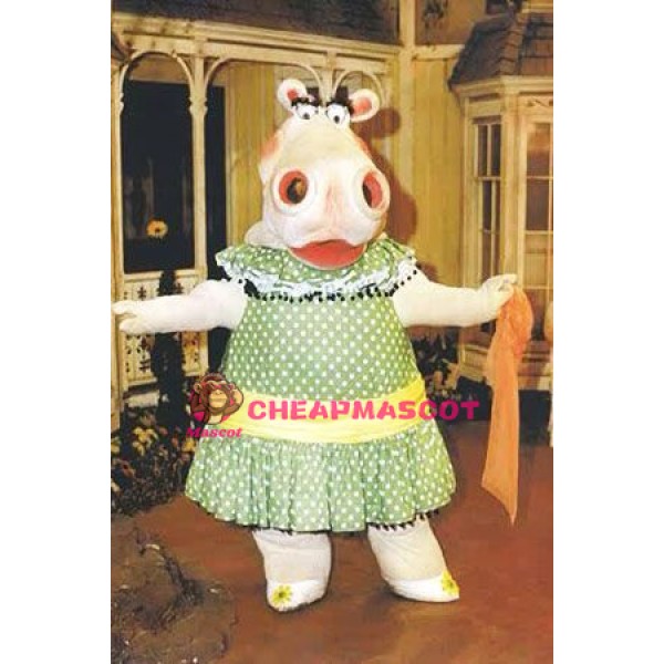 Funny Female Hippo Mascot Costume