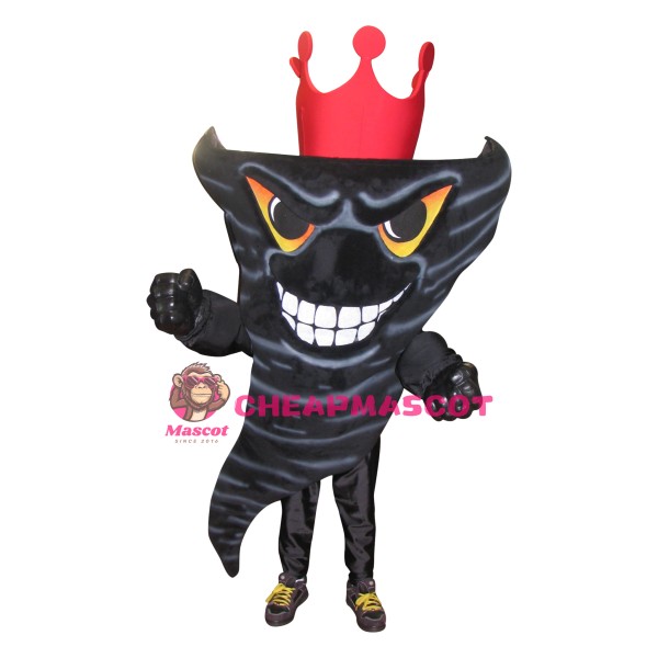 Black Tornado Mascot Costume