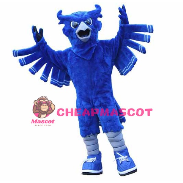 Superb Blue Owl Mascot Costume