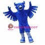 Superb Blue Owl Mascot Costume